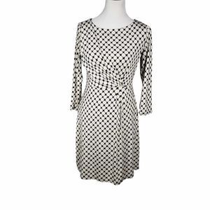 Gilli size *Small Black & White Stretchy Gathered Waist Dress - As is